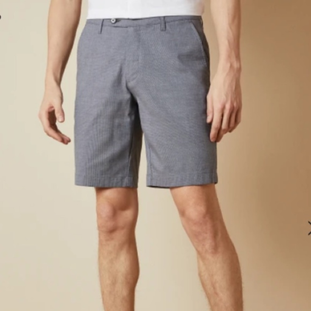 NWT Ted Baker London Semi Plain Shorts in Navy